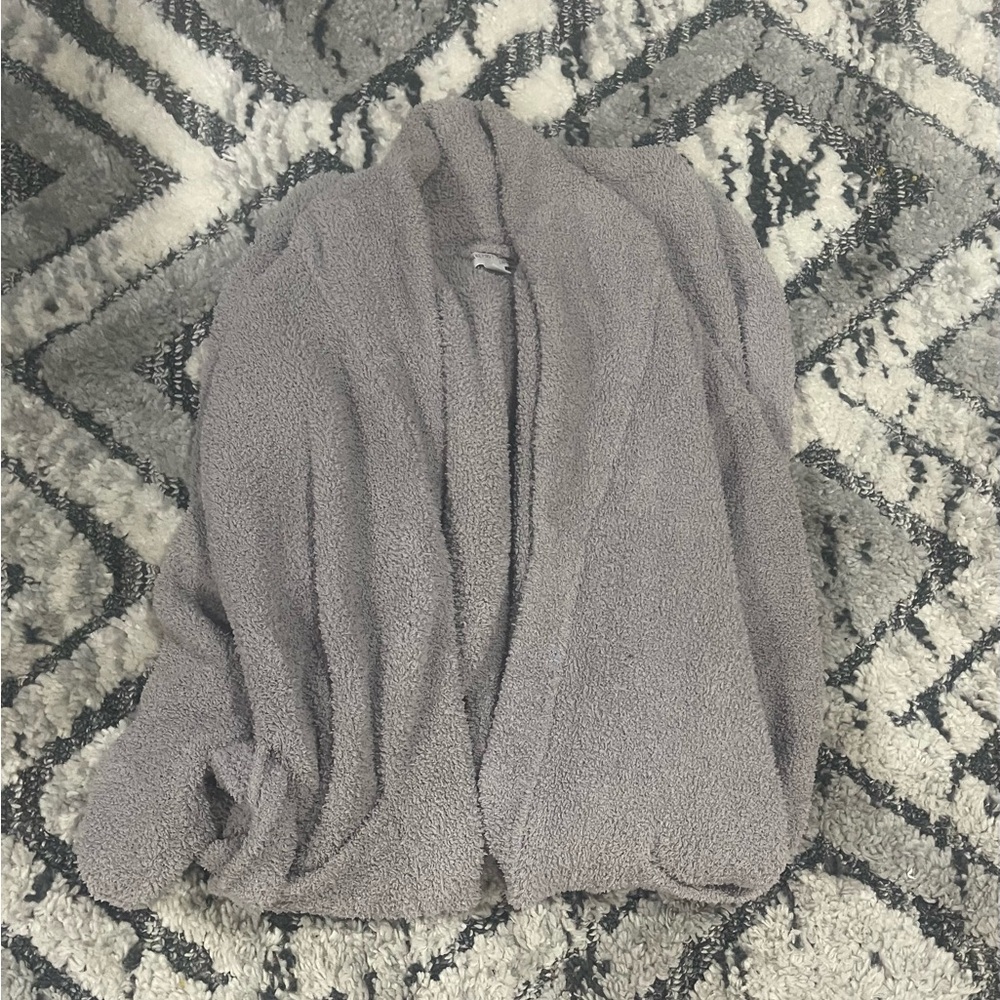 Barefoot Dreams Soft Gray Chic Robe - Picture 2 of 4
